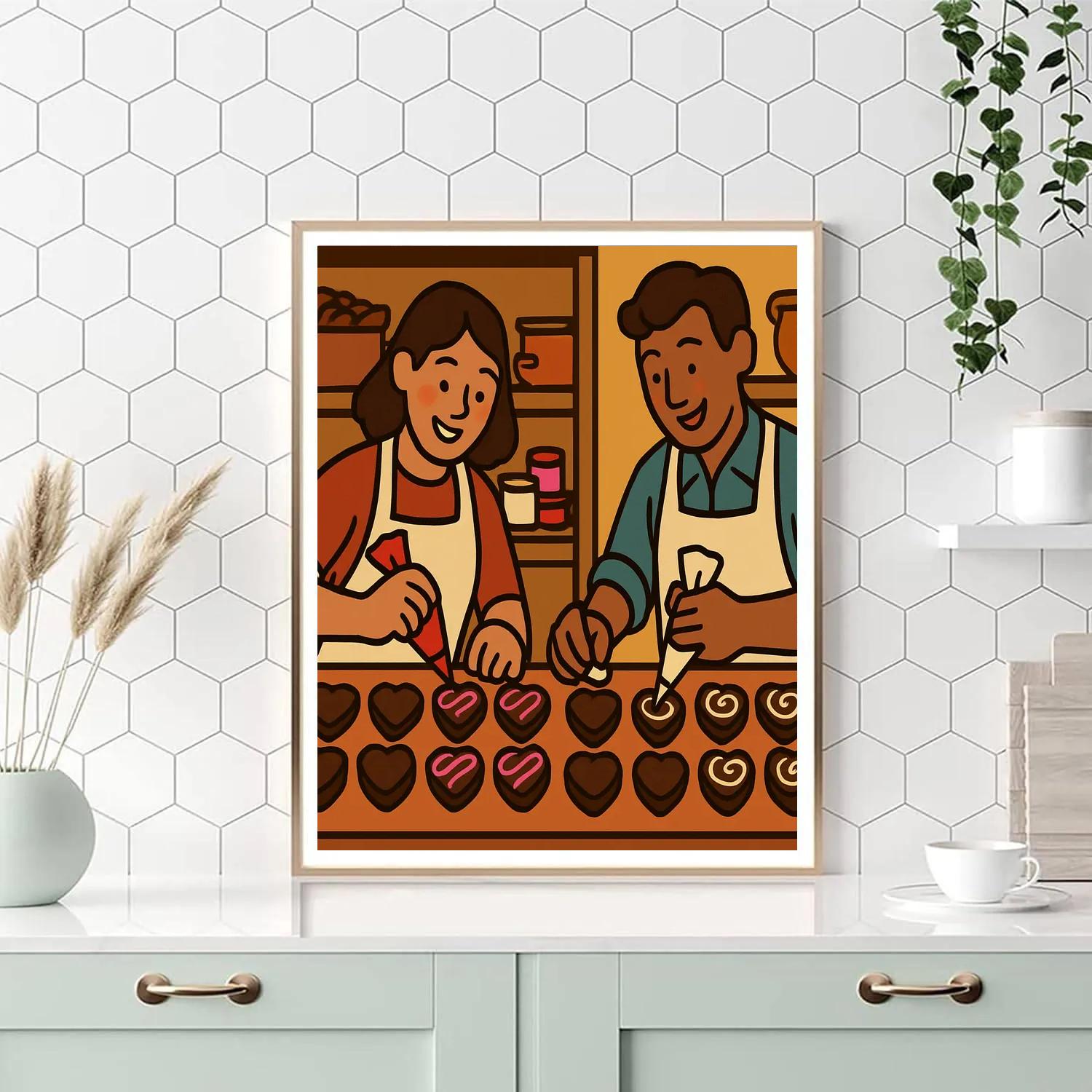 Valentines Day Chocolate Workshop Magic Numbered painting kits