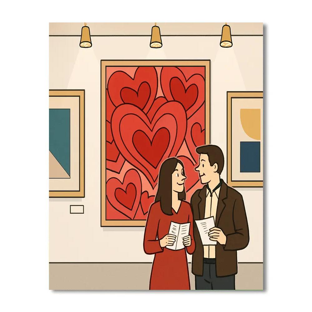 Valentines Day Art Gallery First Look DIY paint by numbers