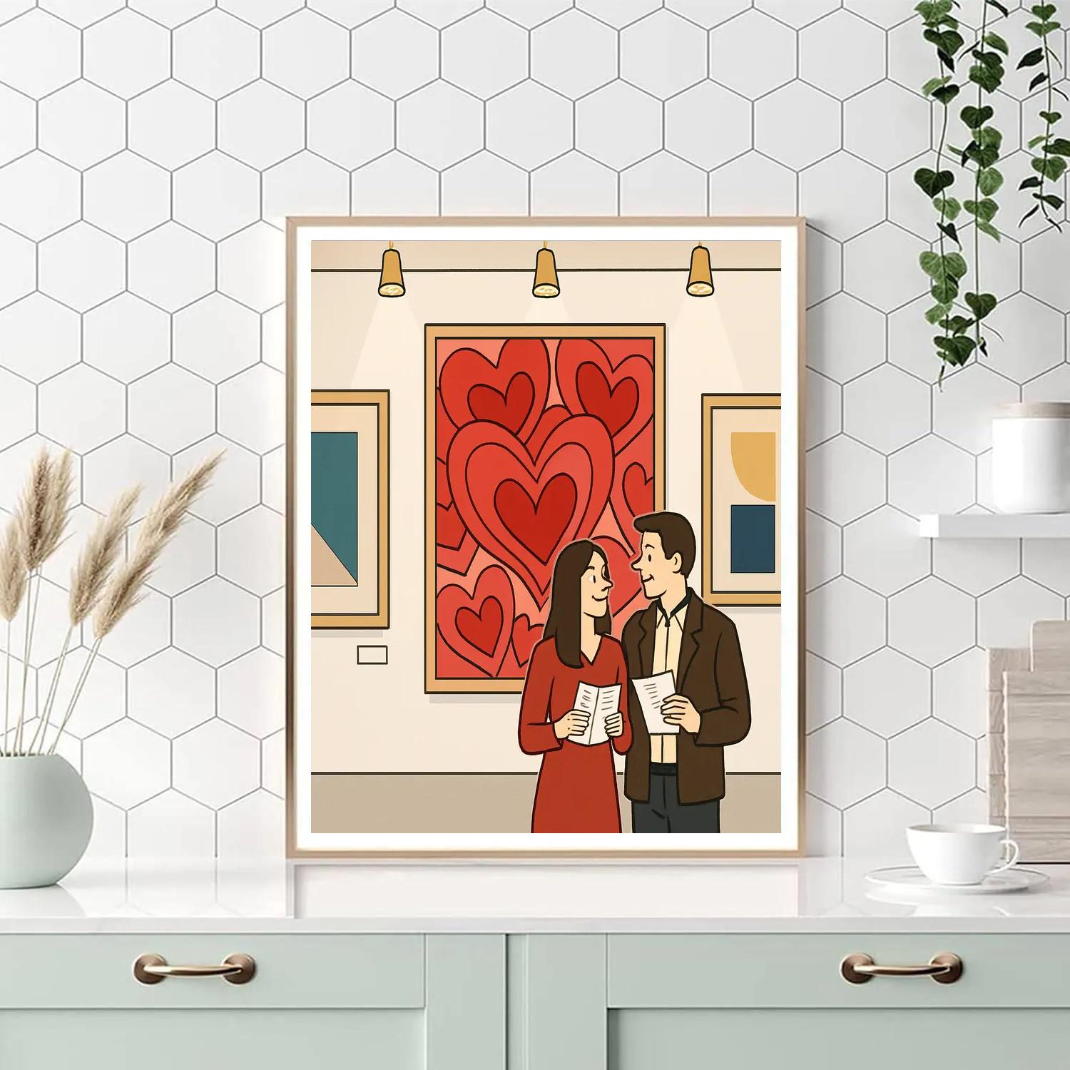 Valentines Day Art Gallery First Look DIY paint by numbers