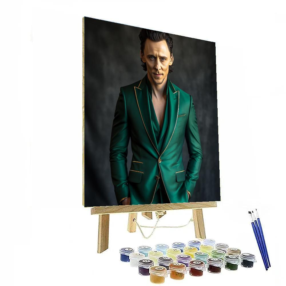Tom Hiddleston The Gentle Eclipse Of Mischief DIY paint by numbers