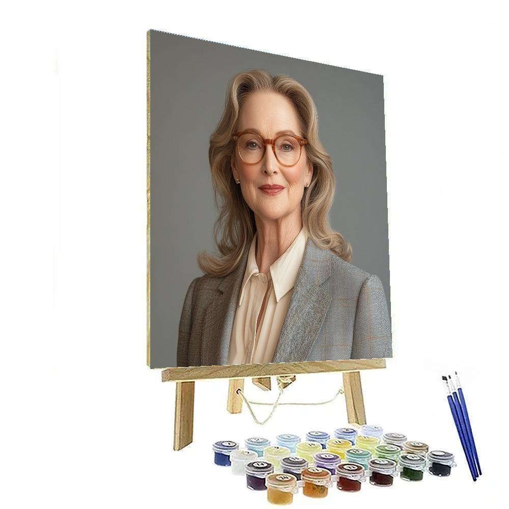 Meryl Streep The Chameleons Spotlight In Quiet Command Number painting