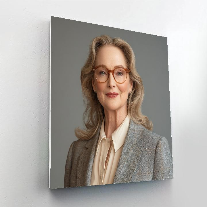 Meryl Streep The Chameleons Spotlight In Quiet Command Number painting