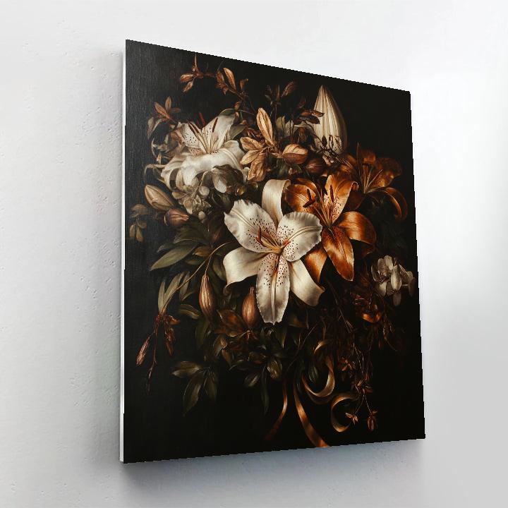 Caravaggio Inspired Nocturne Of Withering Botanics DIY paint by numbers