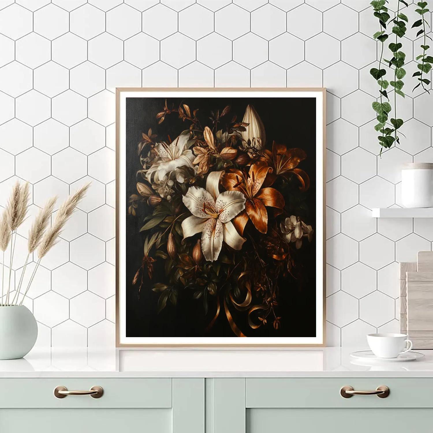 Caravaggio Inspired Nocturne Of Withering Botanics DIY paint by numbers