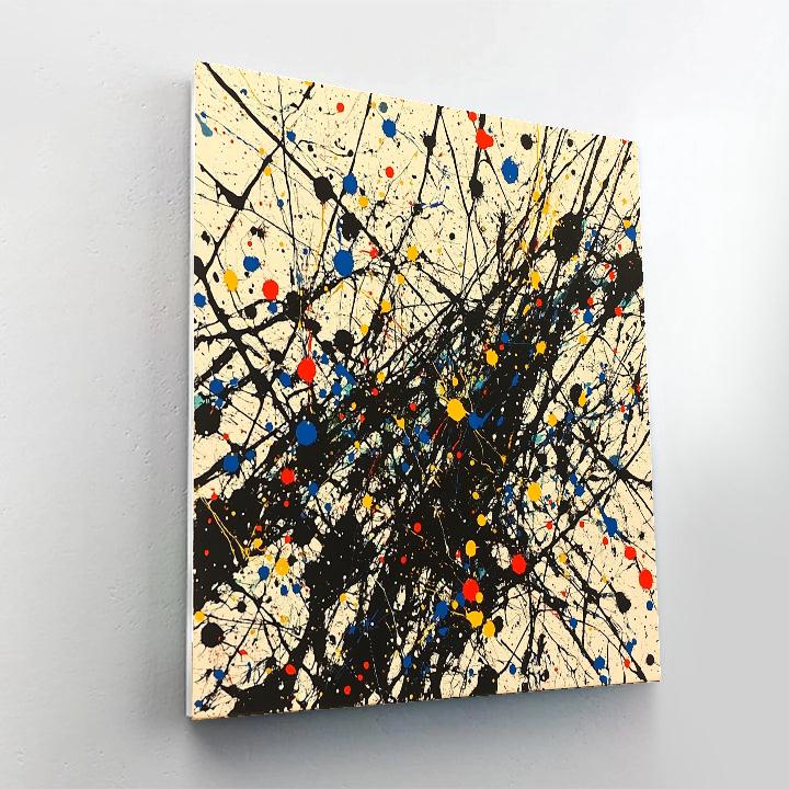 Jackson Pollock Inspired Equinox Tempest Lattice Painting by numbers kit