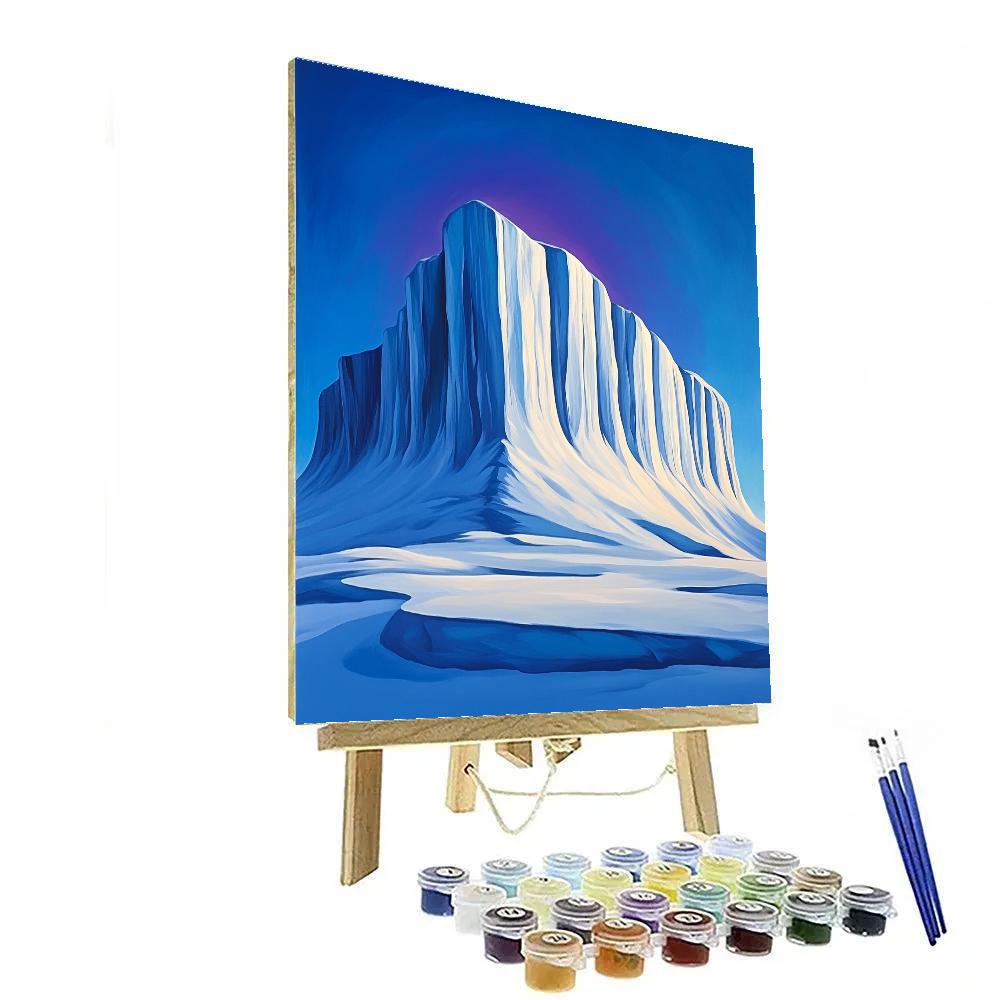 Lawren Harris Inspired Cathedral Ridge And Indigo Shadowfields Number painting