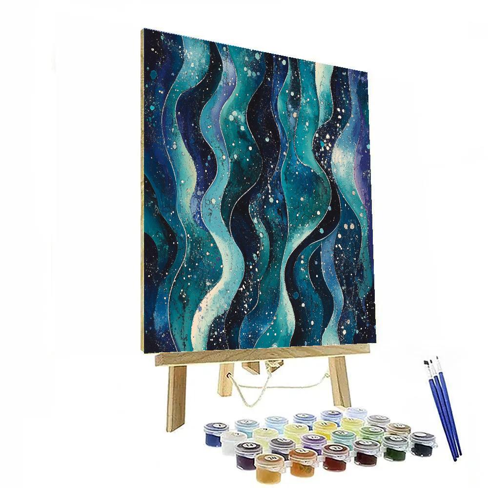 Jackson Pollock Inspired Aurora Silt Resonance paint by color