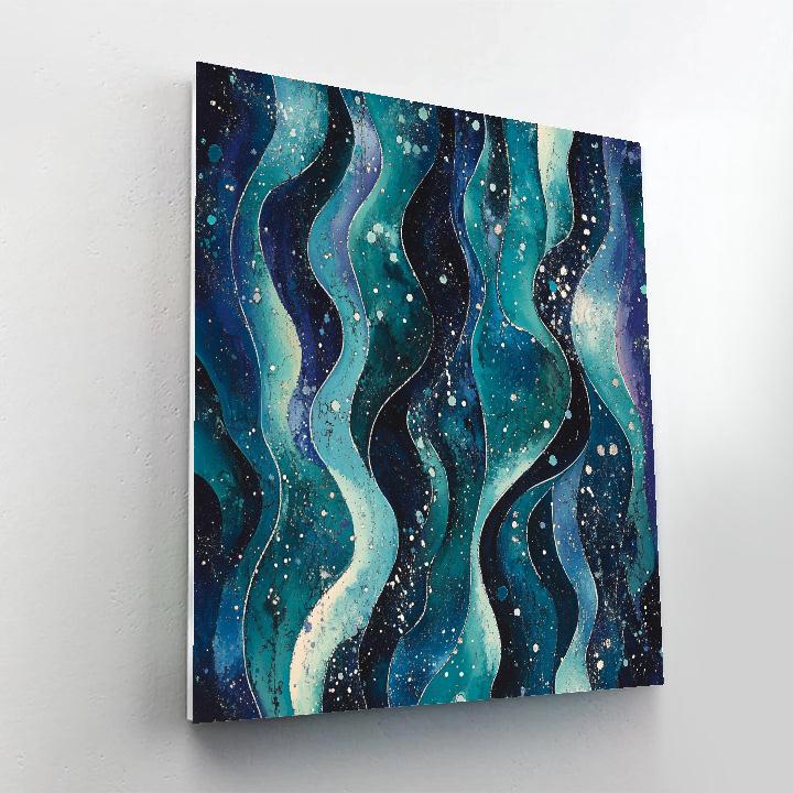 Jackson Pollock Inspired Aurora Silt Resonance paint by color