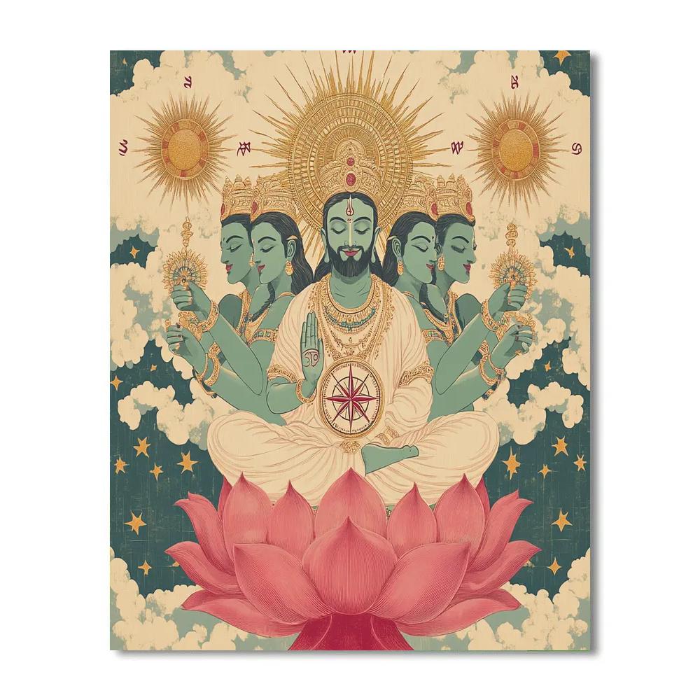 Brahma Compass Of The Four Winds Paint by numbers kits