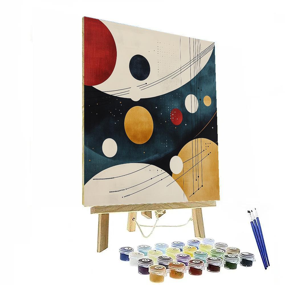 Wassily Kandinsky Inspired Abstract Symphony Of Planets Paint by numbers art