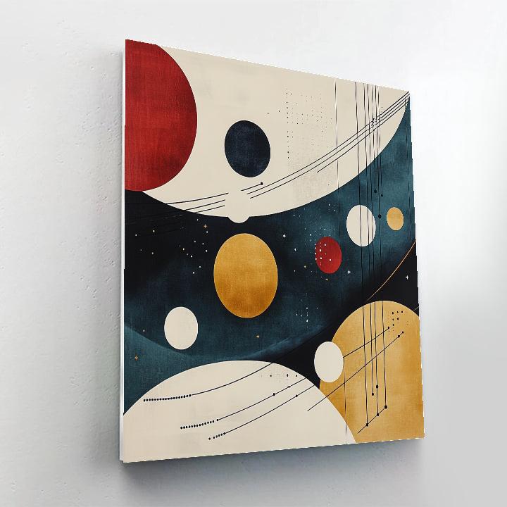 Wassily Kandinsky Inspired Abstract Symphony Of Planets Paint by numbers art
