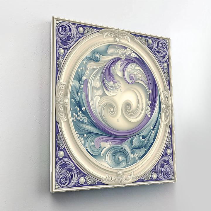 Alphonse Mucha Inspired Nebula Garden Of Silent Tides paint by numbers