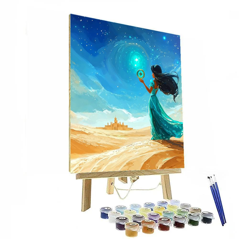 Jasmine Desert Sky Compass Disney Inspired Numbered painting kits