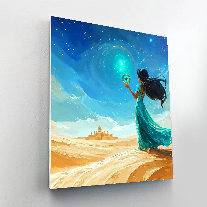 Jasmine Desert Sky Compass Disney Inspired Numbered painting kits