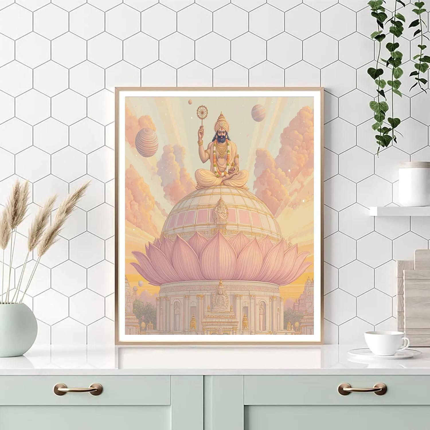 Lotus Observatory, Brahma At Dawn DIY paint by numbers
