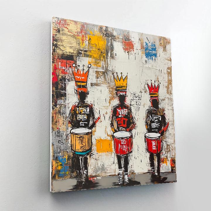 Jean Michel Basquiat Inspired Street Festival Parade DIY paint by numbers