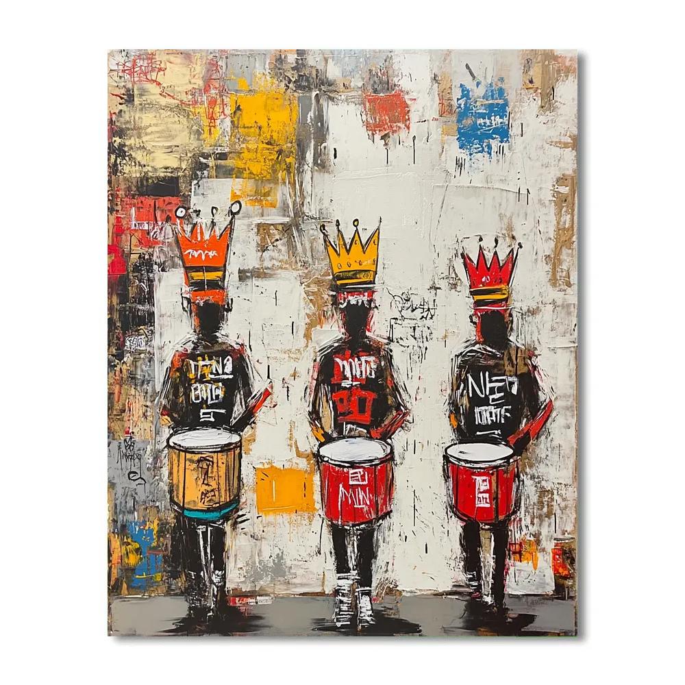 Jean Michel Basquiat Inspired Street Festival Parade DIY paint by numbers