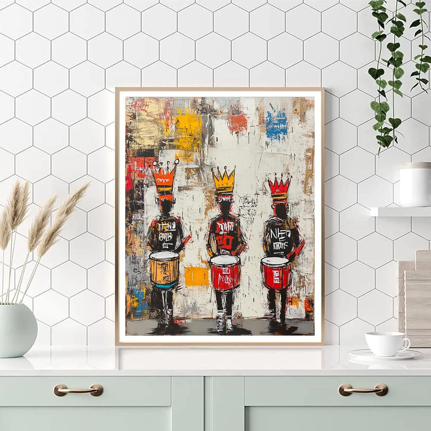 Jean Michel Basquiat Inspired Street Festival Parade DIY paint by numbers