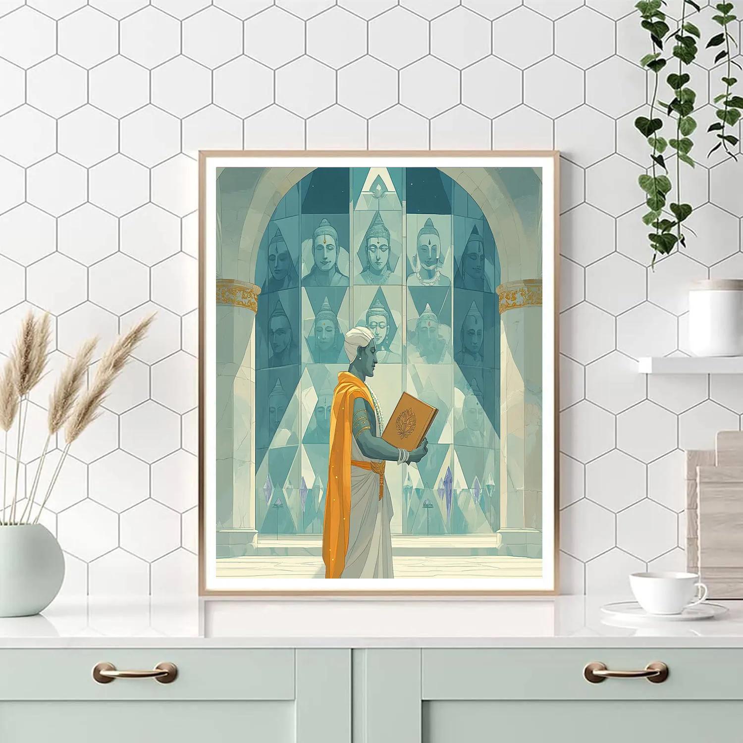Brahma In The Crystal Archive Hall painting number kit