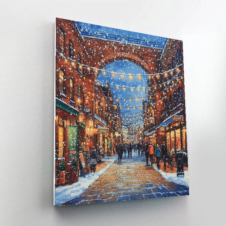 Brick Arches And Street Art At Distillery District Toronto Canada paint by color