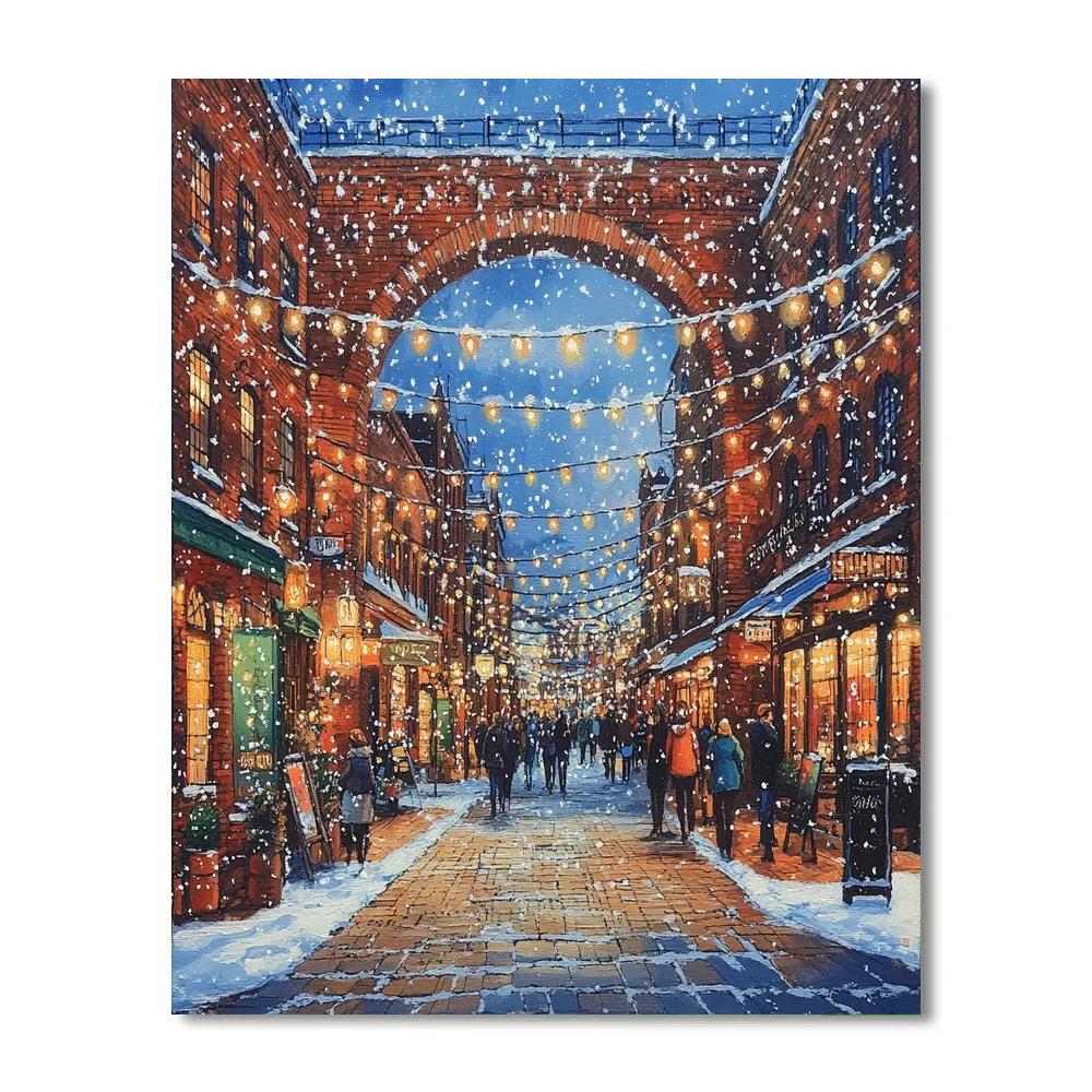 Brick Arches And Street Art At Distillery District Toronto Canada paint by color