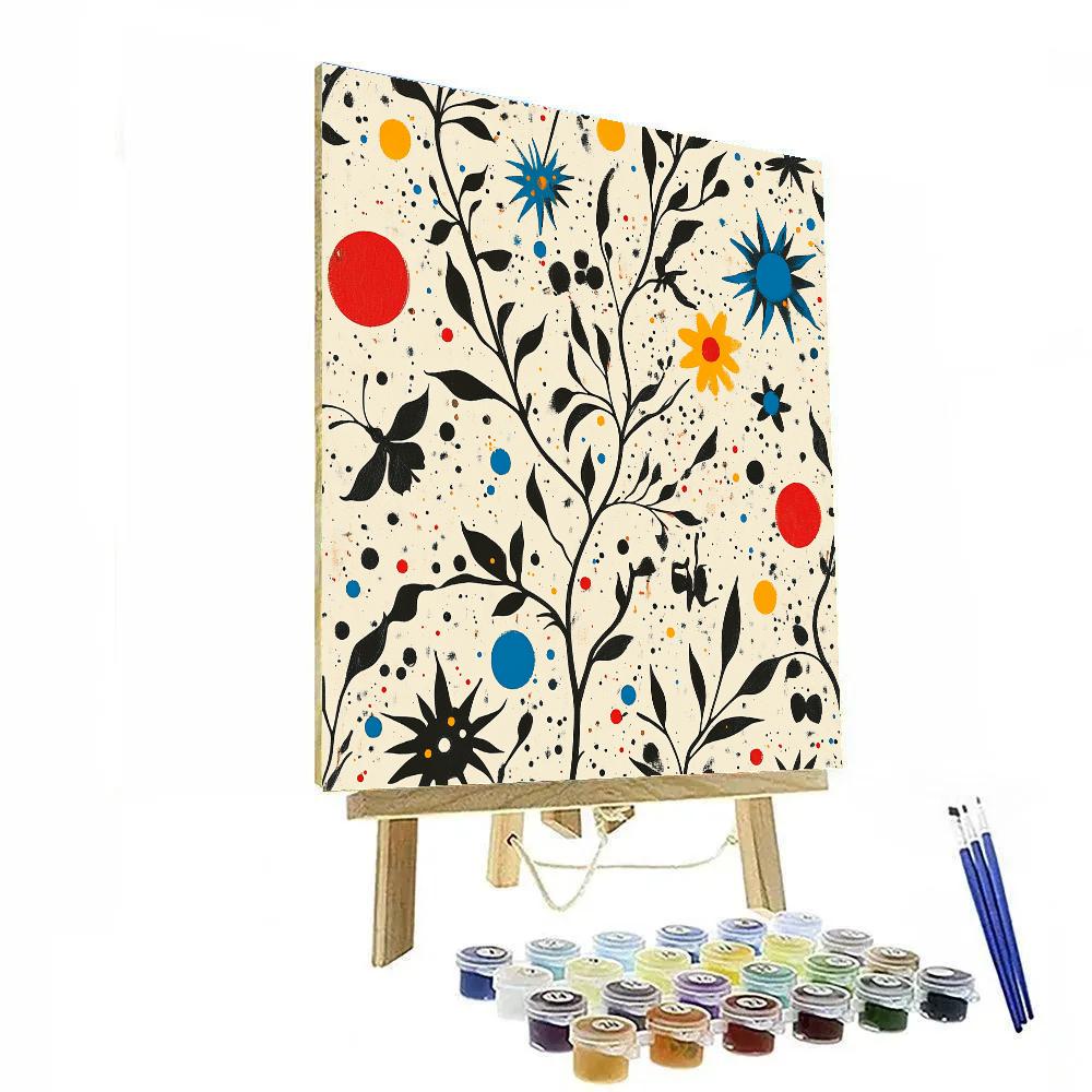Joan Miró Inspired Playful Garden Constellations Numbered painting kits