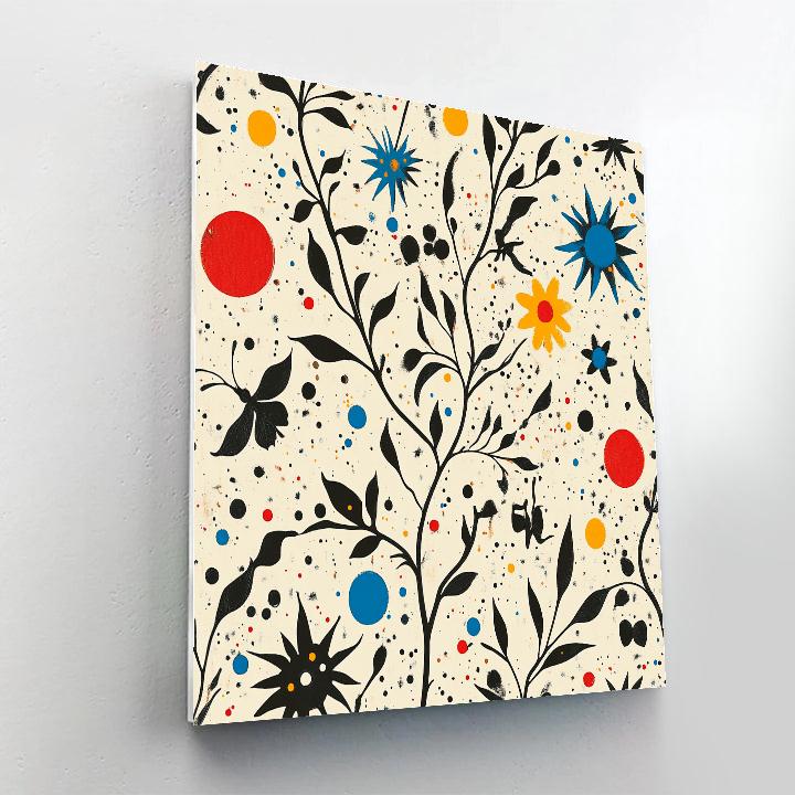 Joan Miró Inspired Playful Garden Constellations Numbered painting kits