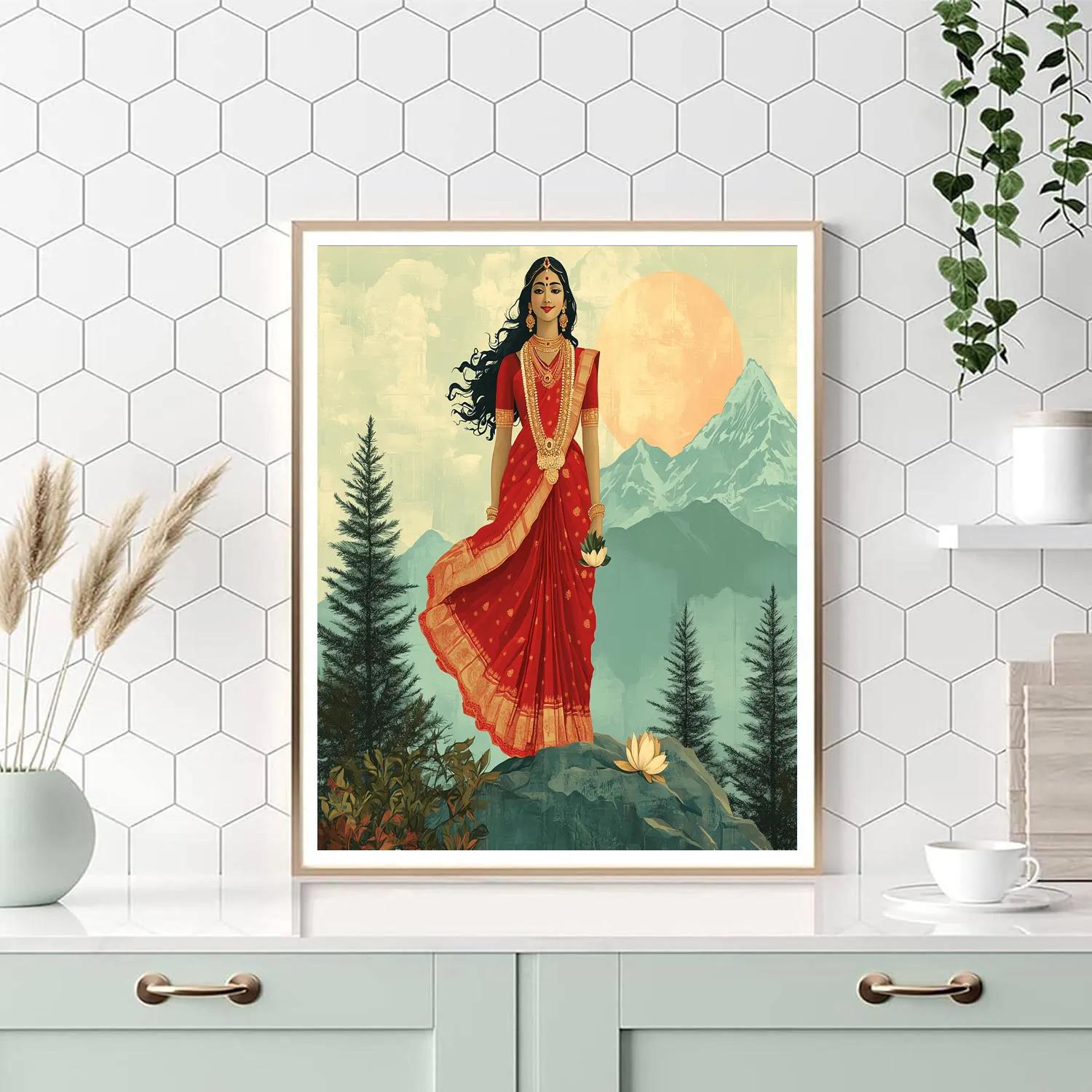 Mountain Dawn Parvati paint by color