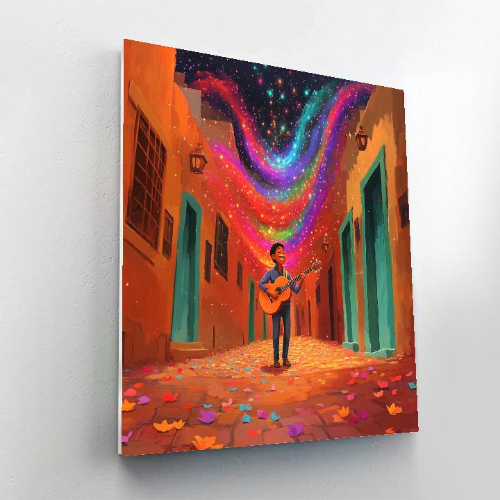 Miguel Rivera Rainbow Soundwave Street Disney Inspired paint by numbers