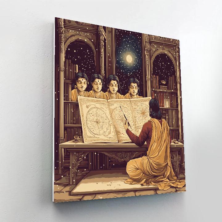 Brahma Dream Atlas In The Quiet Library Paint by numbers art