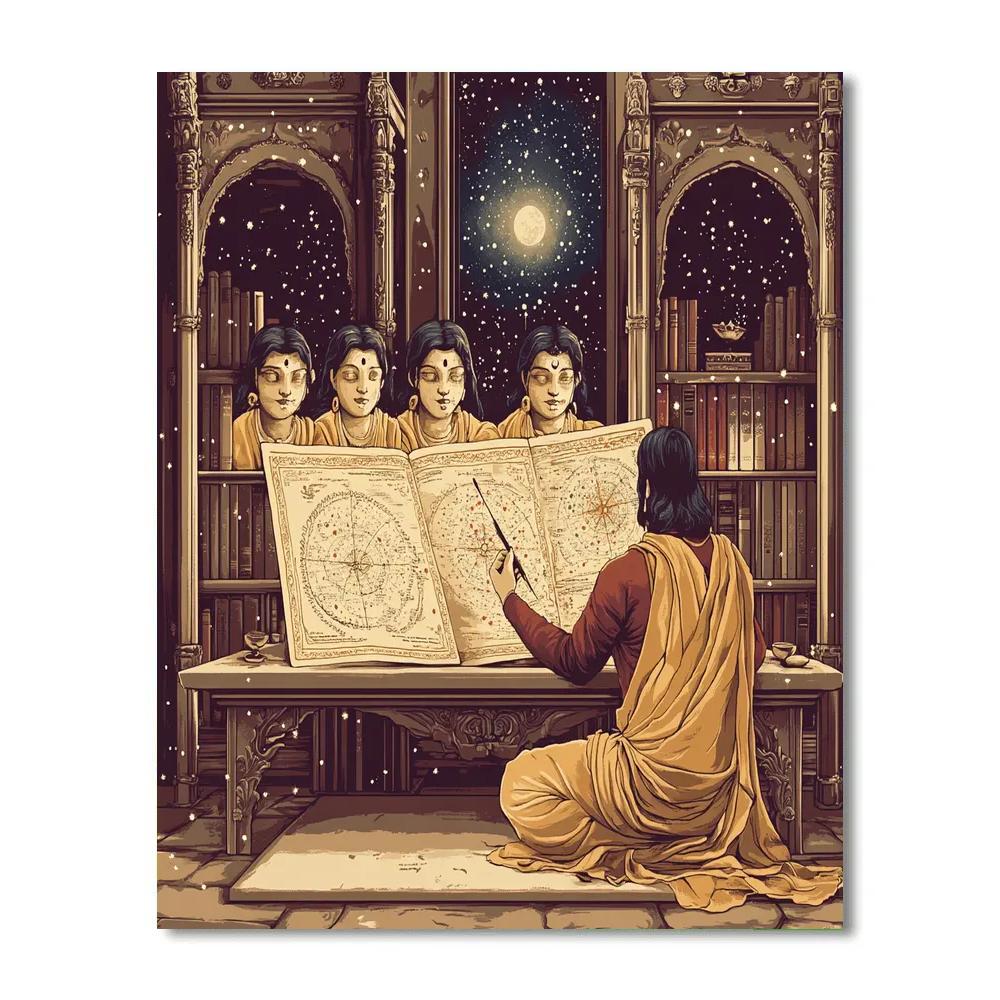 Brahma Dream Atlas In The Quiet Library Paint by numbers art