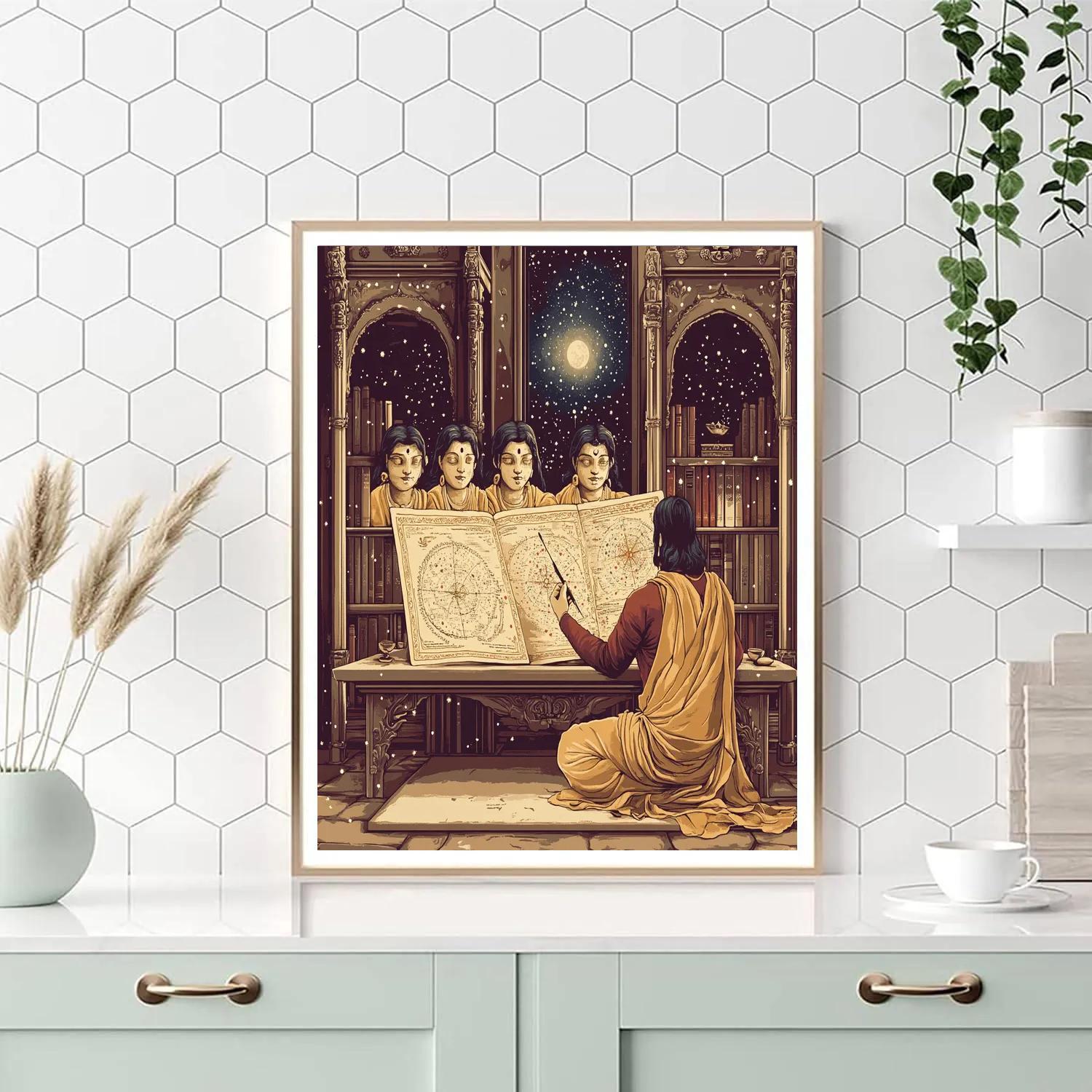 Brahma Dream Atlas In The Quiet Library Paint by numbers art