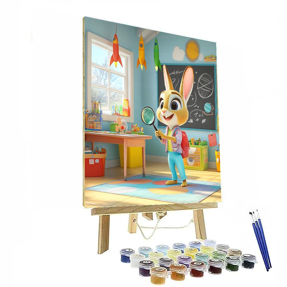 Judy Hopps Space Case Detective Day Disney Inspired paint by color