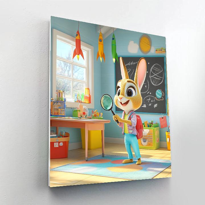 Judy Hopps Space Case Detective Day Disney Inspired paint by color