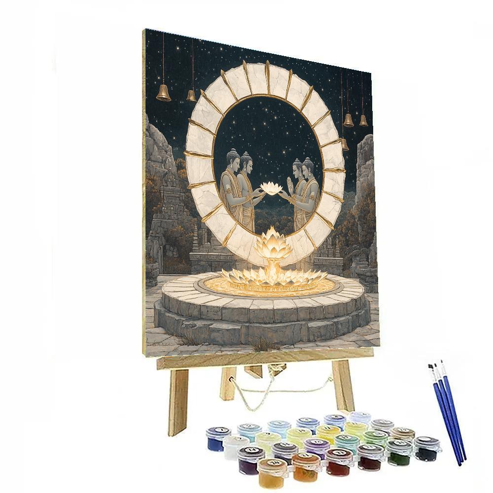 Brahma Fireless Sacrificial Circle Of Light paint by number
