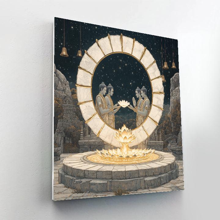 Brahma Fireless Sacrificial Circle Of Light paint by number