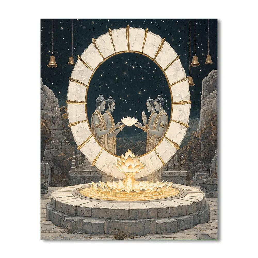 Brahma Fireless Sacrificial Circle Of Light paint by number