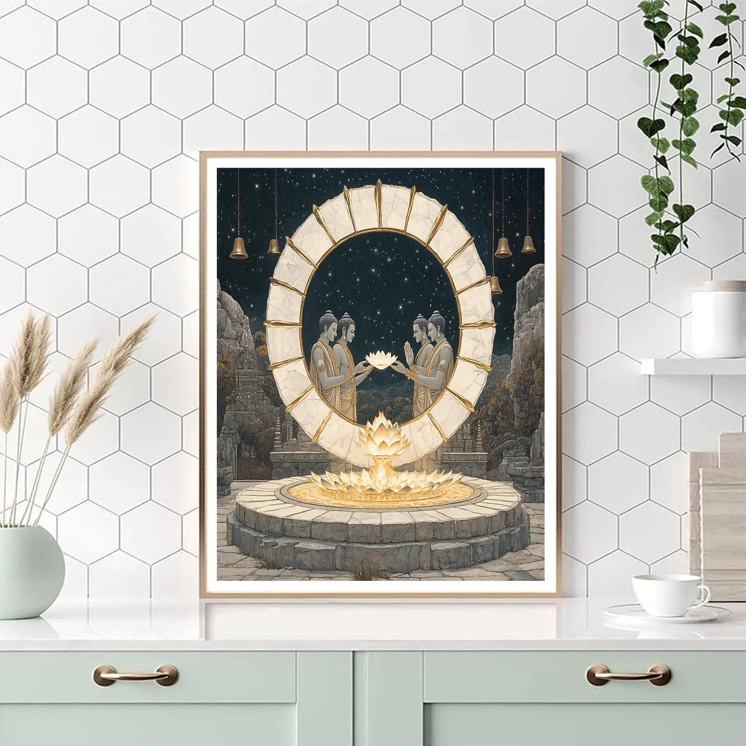 Brahma Fireless Sacrificial Circle Of Light paint by number