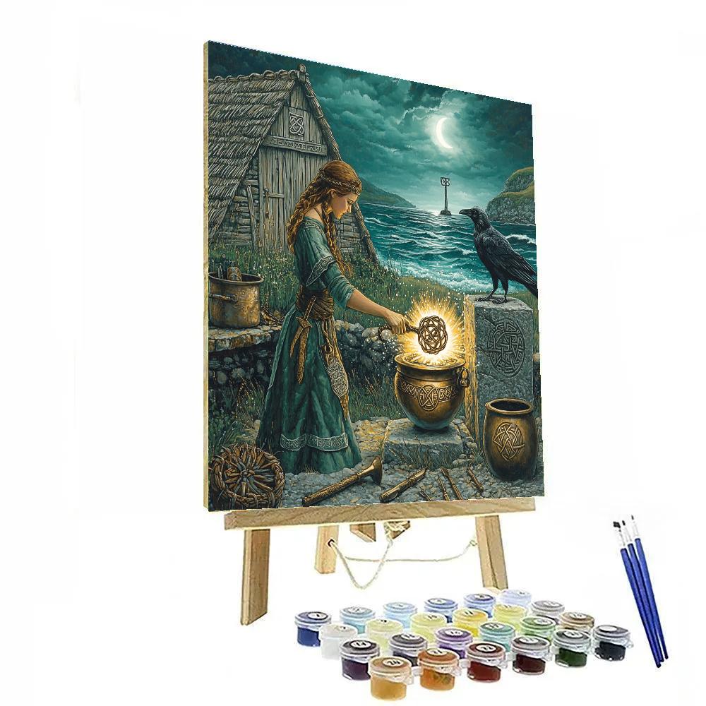 Hearthsmith Of The Celtic Spirals Number painting