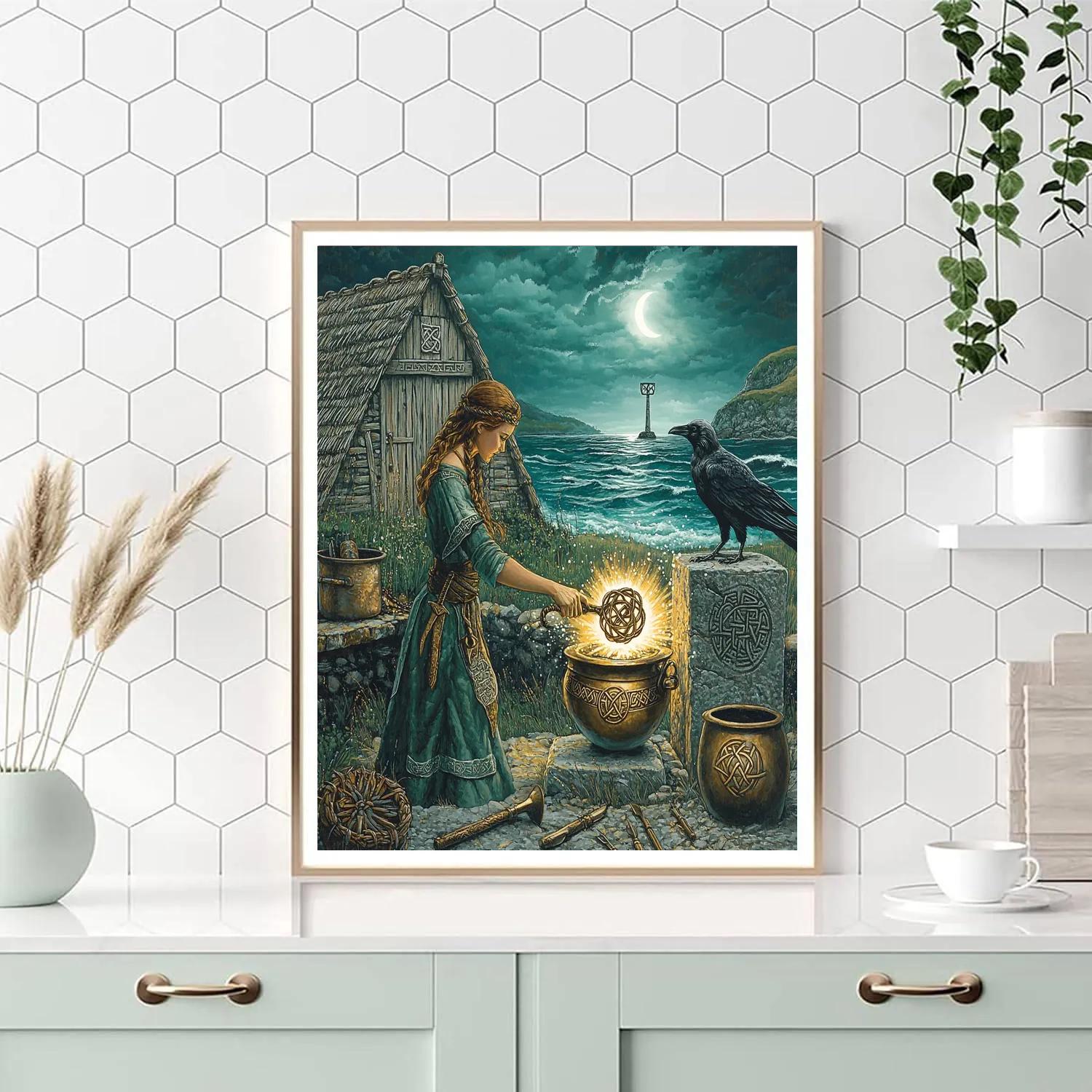 Hearthsmith Of The Celtic Spirals Number painting