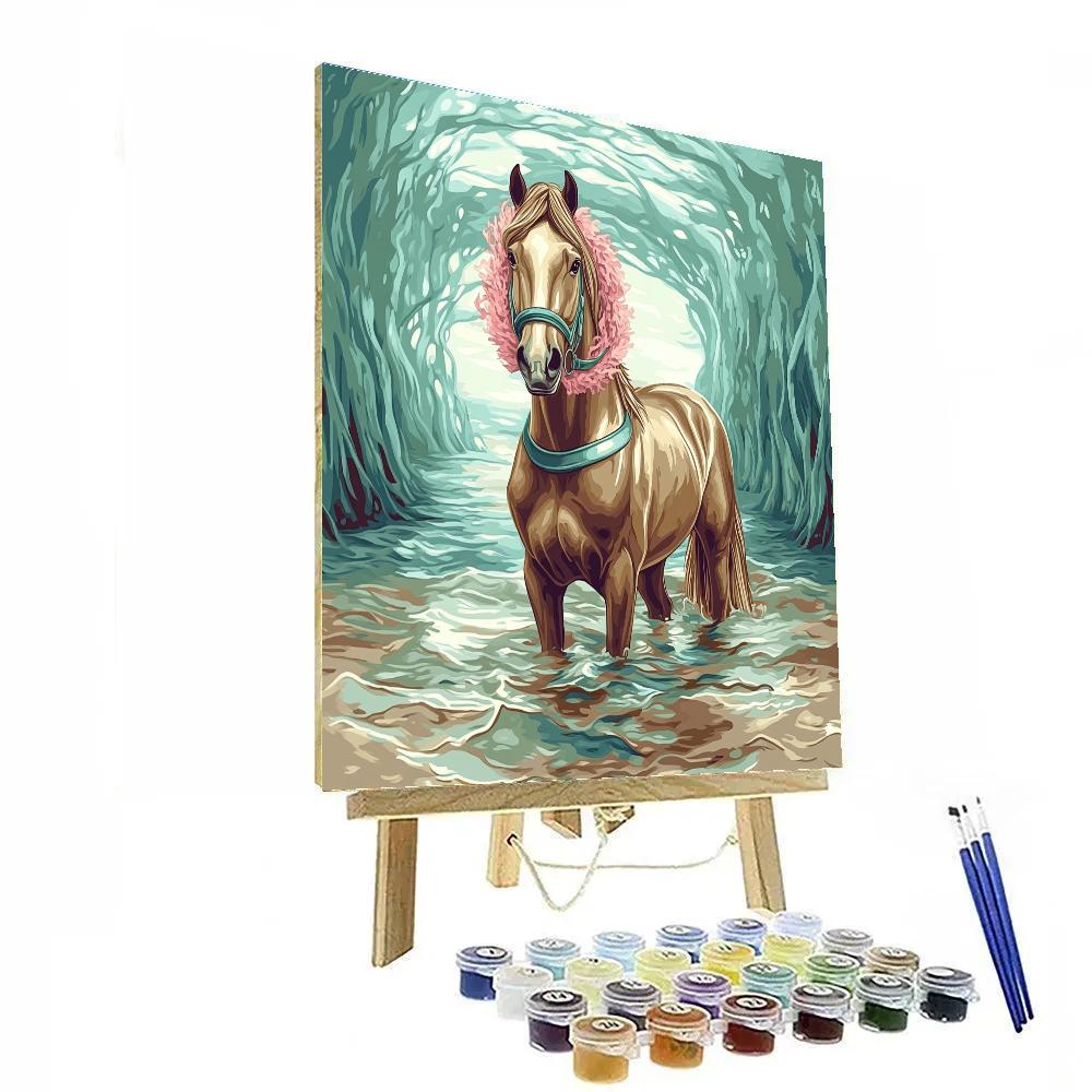 Kelp Cathedral With Horse Guardian paint by numbers