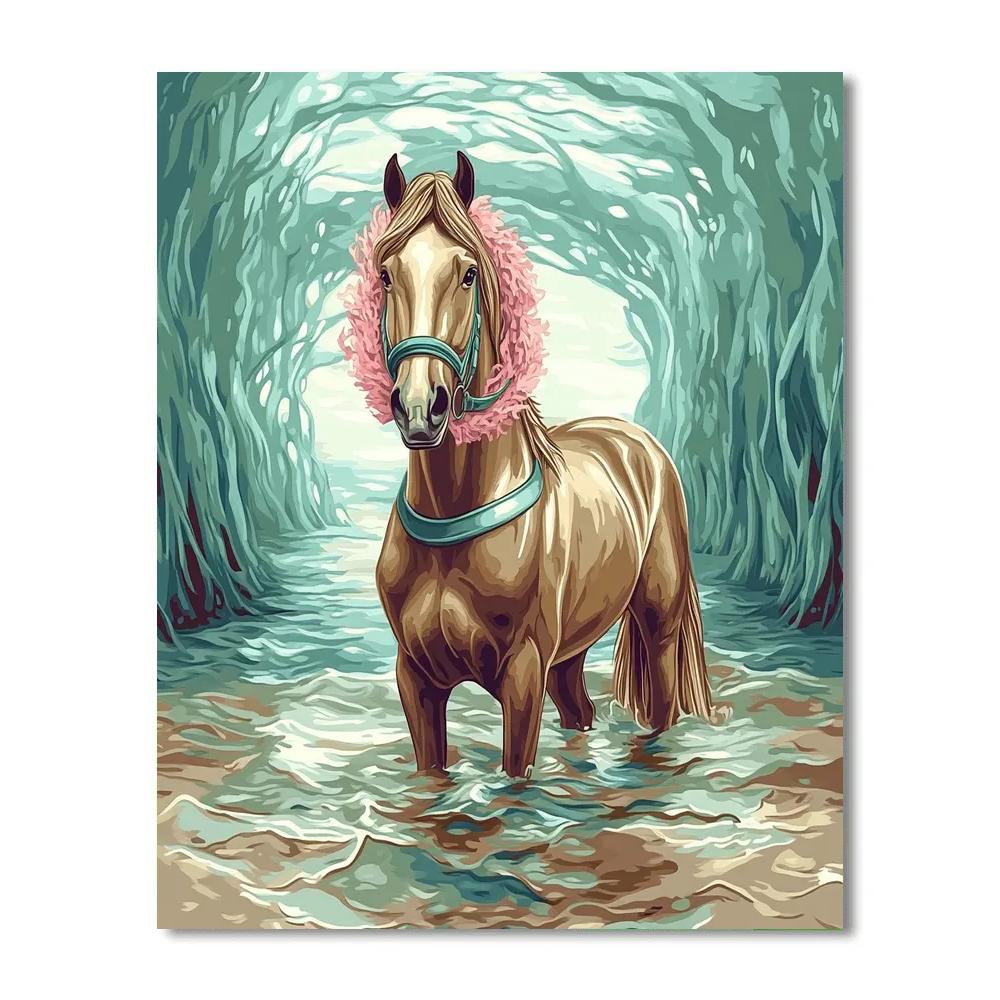 Kelp Cathedral With Horse Guardian paint by numbers