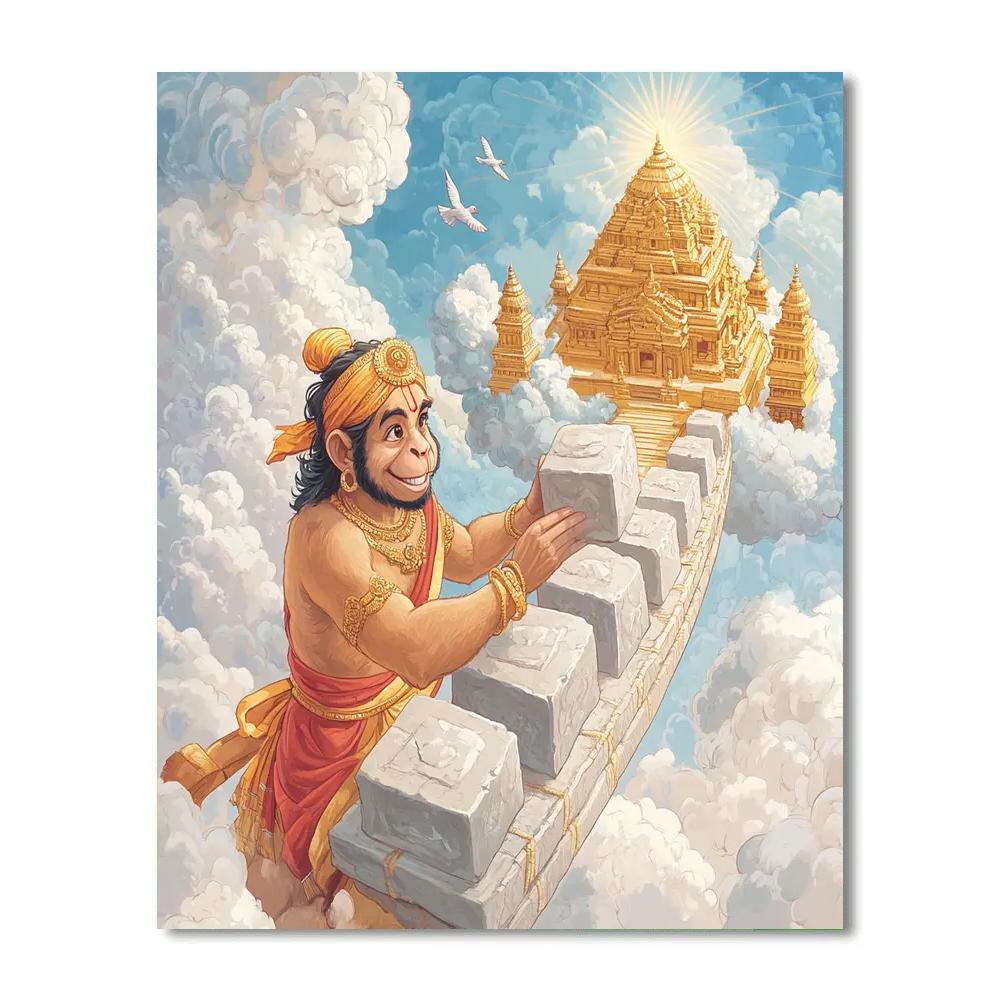 Hanuman Skybridge Builder painting number kit