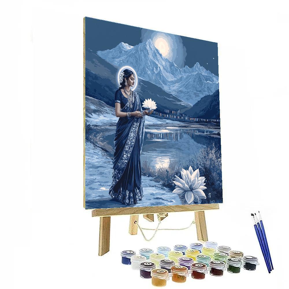 Parvati Moonlit Kailash Walk Numbered painting kits