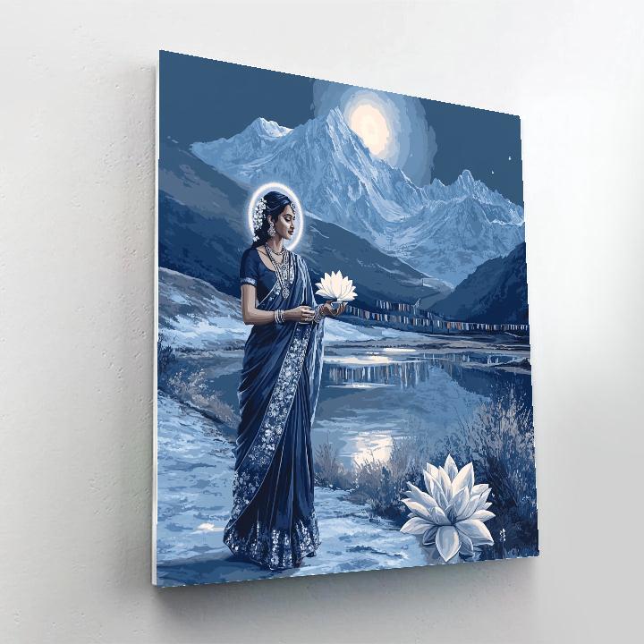 Parvati Moonlit Kailash Walk Numbered painting kits