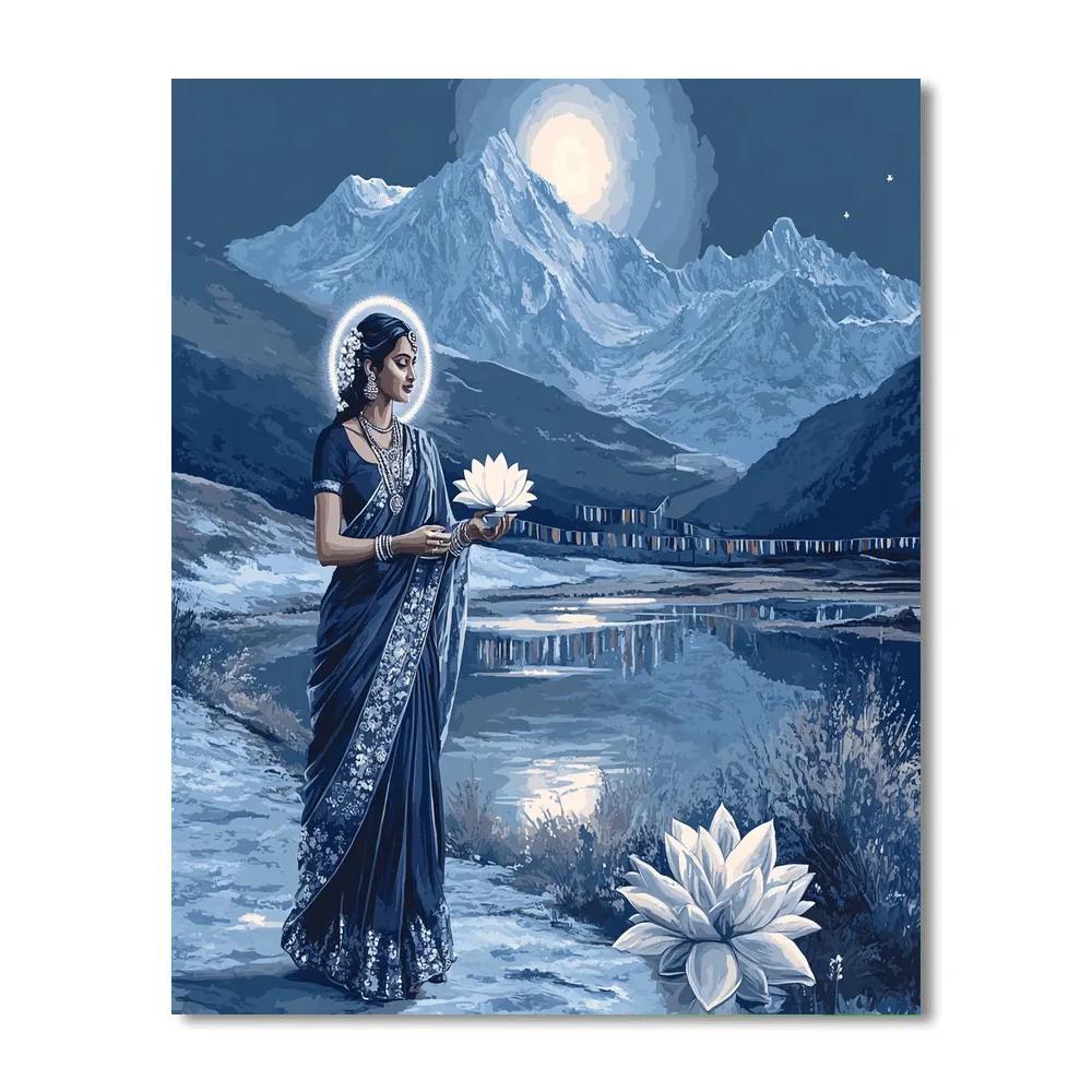 Parvati Moonlit Kailash Walk Numbered painting kits