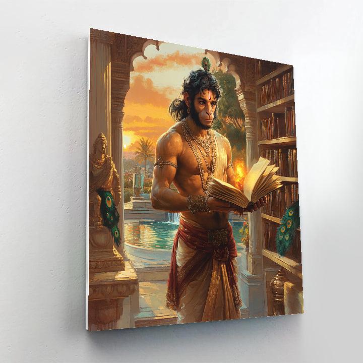 Hanuman Astral Library At Dawn Paint by numbers art