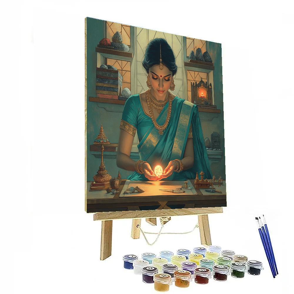 Parvati Jewel Workshop Calm Paint by numbers art