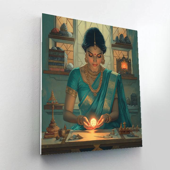 Parvati Jewel Workshop Calm Paint by numbers art