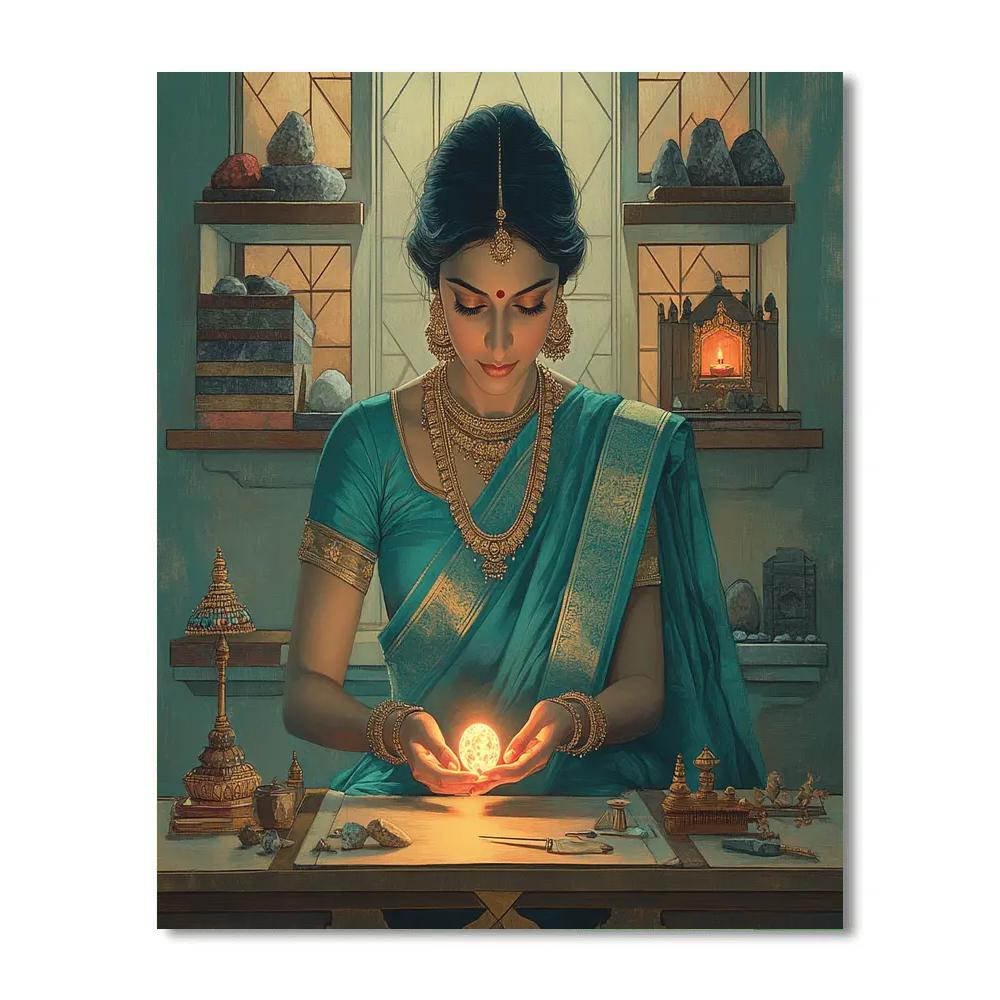 Parvati Jewel Workshop Calm Paint by numbers art